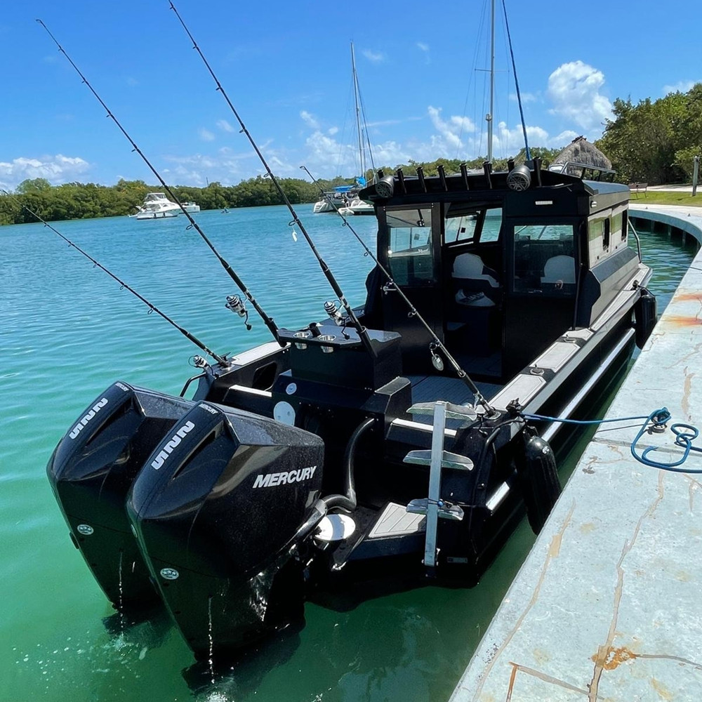 Fishing Boat Trailer - Fischerboot 18 Fuß Aluminium mit Motor