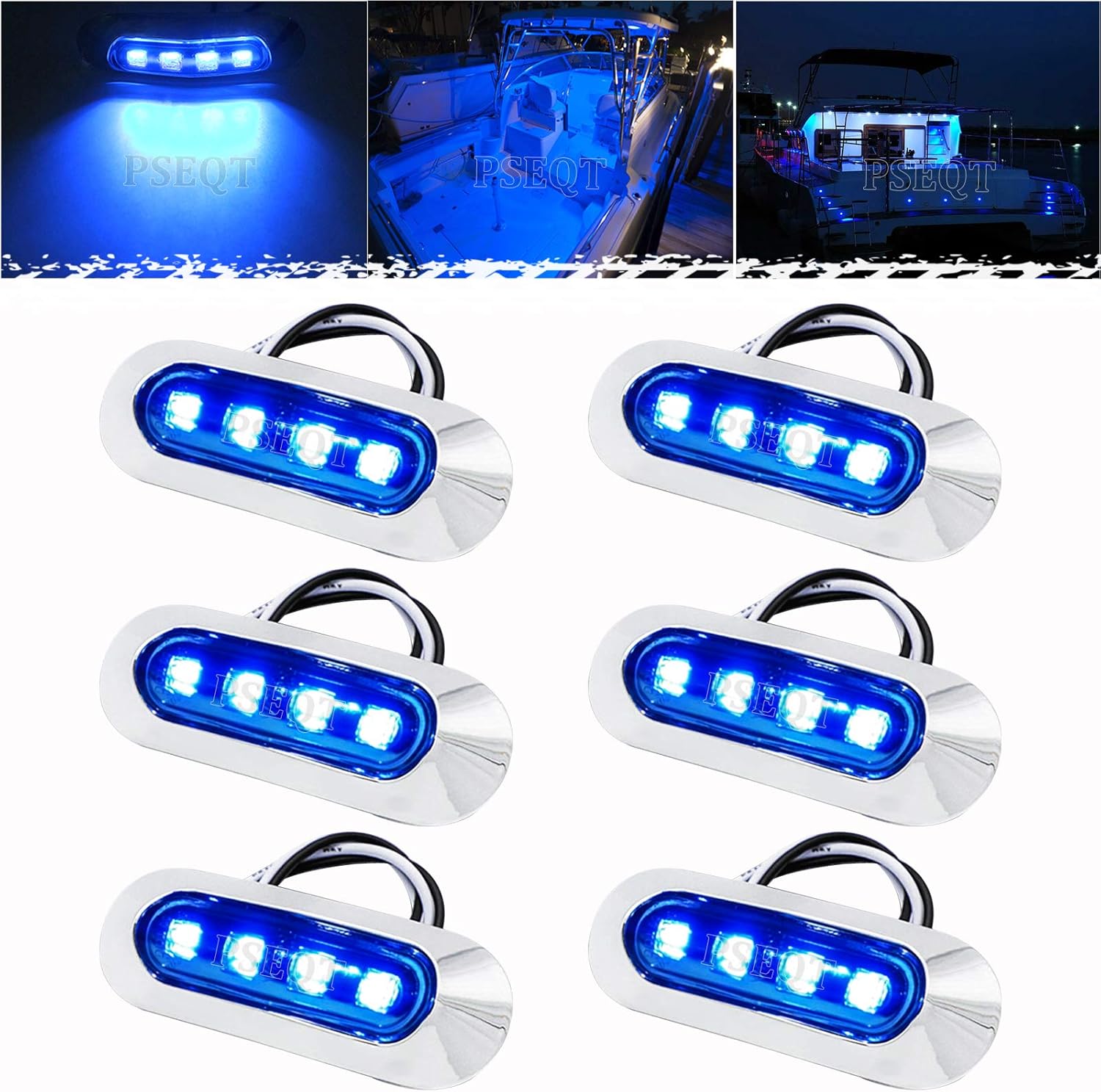 Fishing Boat Navigation Light - 3,8 Wasserdichte Boot-Marine-LED-Leuchten – Innenraum-, Deck-,