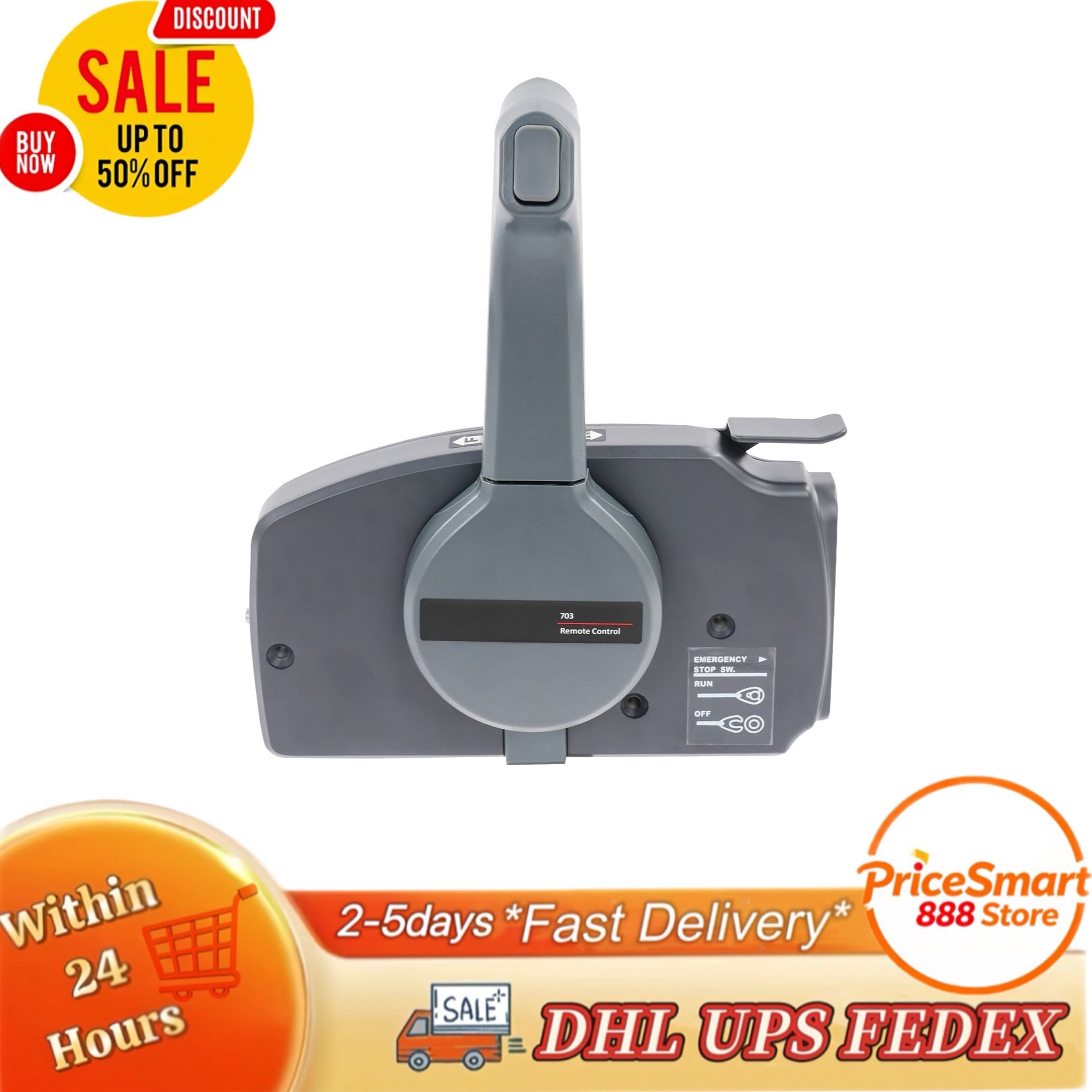Fishing Boat Outboard Motor - Außenbordmotor-Fernbedienungsbox, seitliche Montage, einfache Bedienung, Sicherheitsschutz