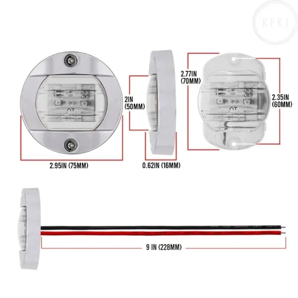 Fishing Boat Navigation Light - Für Yachten und Fischerboote 12V/24V Navigations-Marine-Bootsdeck-Leuchten
