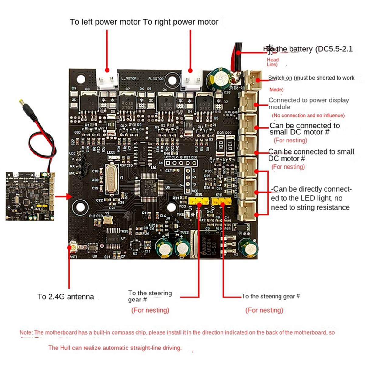 Fishing Boat Gps - Einzelhandel! GPS-Fischerboot-Motherboard mit Fernbedienung TXG3-RXG3 mit