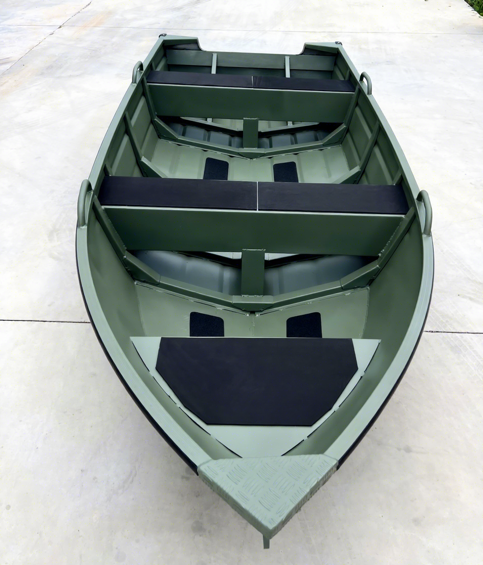 Fishing Boat Aluminum - 3,3M Aluminium-Jon-Boot mit Außenbord-Dieselmotor Leicht &
