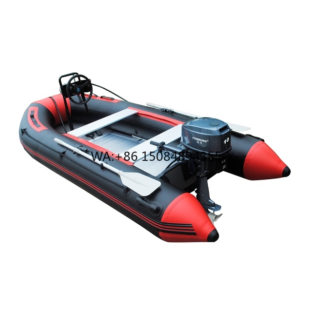 Fishing Boat Inflatable - Aufblasbares Schnellboot/Angelboot mit Außenbordmotor aus PVC-Material,