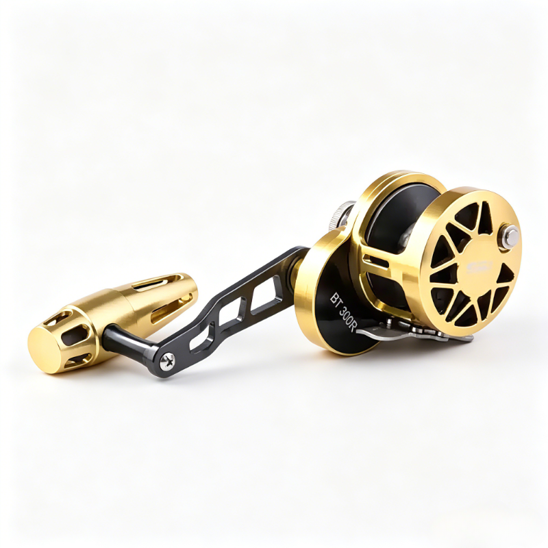 Fishing Boat Steering Wheel - Offshore-Tiefsee-Angelausrüstung: Vollmetall-Trommelrolle, Spinnrolle, Slow-Rock-Eisenplattenrolle, langlebige Köderrolle