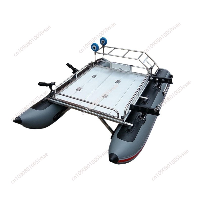 Fishing Boat Aluminum - Aluminium-Deck PVC-Ponton 1/2/4 Aufblasbares Boot Köderboot