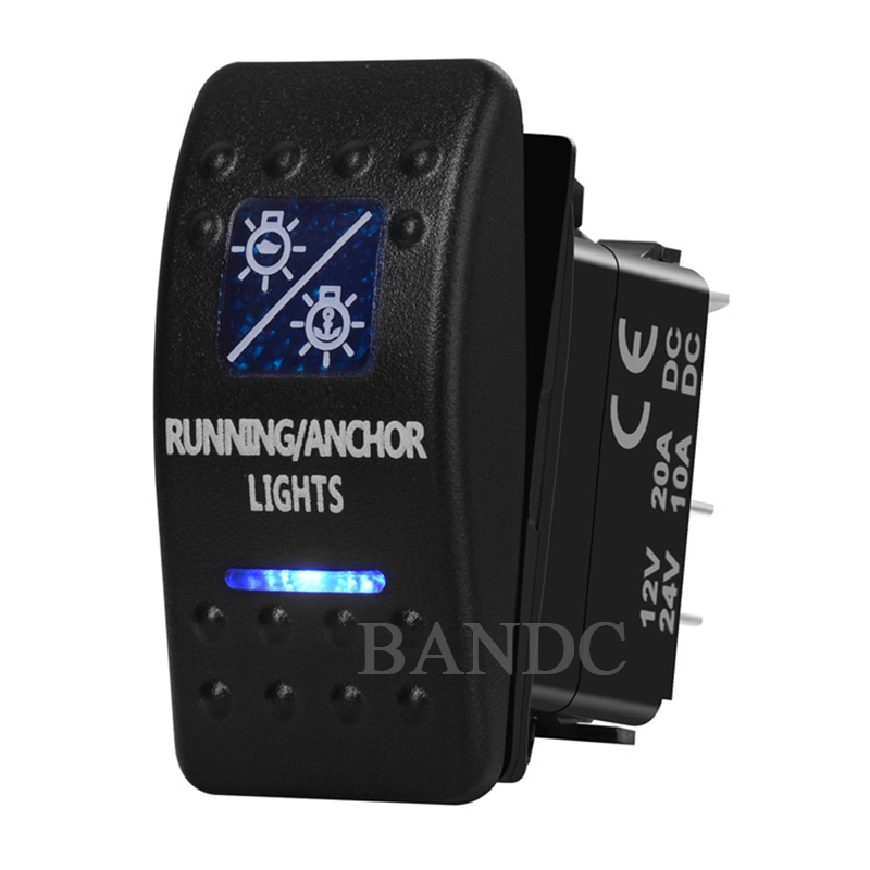 Fishing Boat Navigation Light - Blaue LED Lauf-/Anker licht Wipp schalter