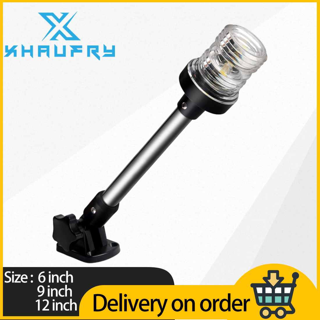 Fishing Boat Navigation Light - 360-Grad Weiße LED Klappbare Heckleuchten Ankerlichter
