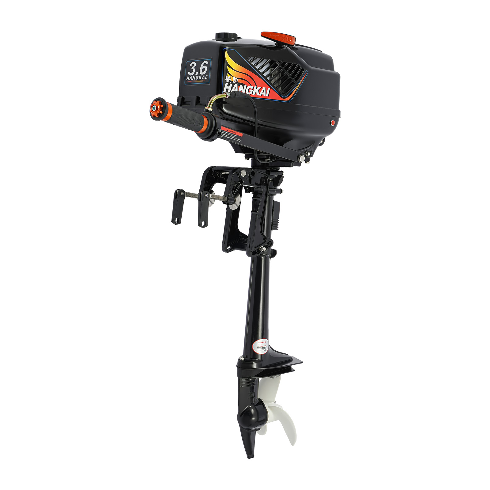Fishing Boat Outboard Motor - Außenbordmotor, Benzin-Außenbordmotor, 2-Takt-Außenbordmotor, 3,6 PS Kurzschaftmotor,