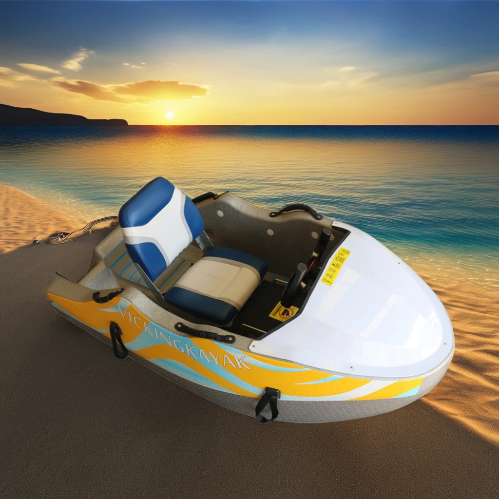 Fishing Boat Seat - Vicking Luxus Mini One Seat Elektro-Jet-Boot