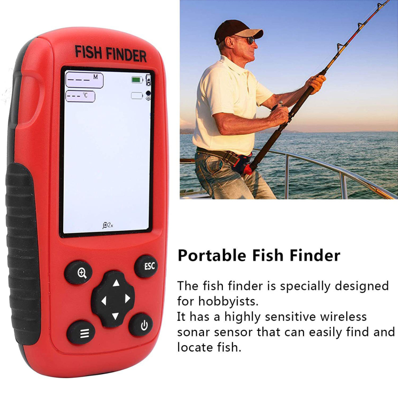 Funk-Fischfinder mit Sonar-Sen – Fishing Boat Depth Finder Bewertung und Preis