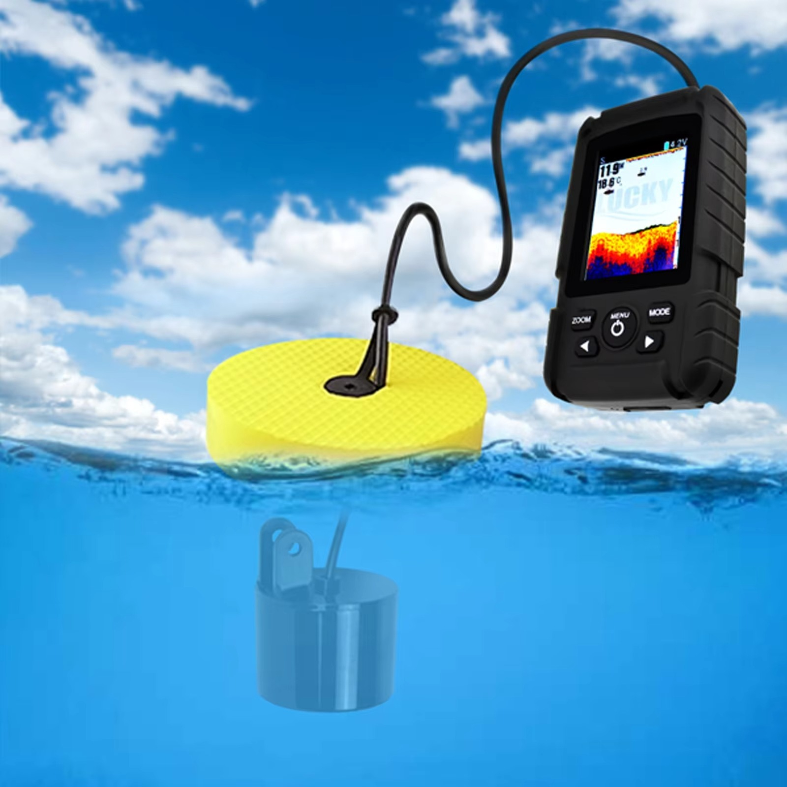 2-in-1 Kabelloser & Kabelgebun – Fishing Boat Depth Finder Bewertung und Preis