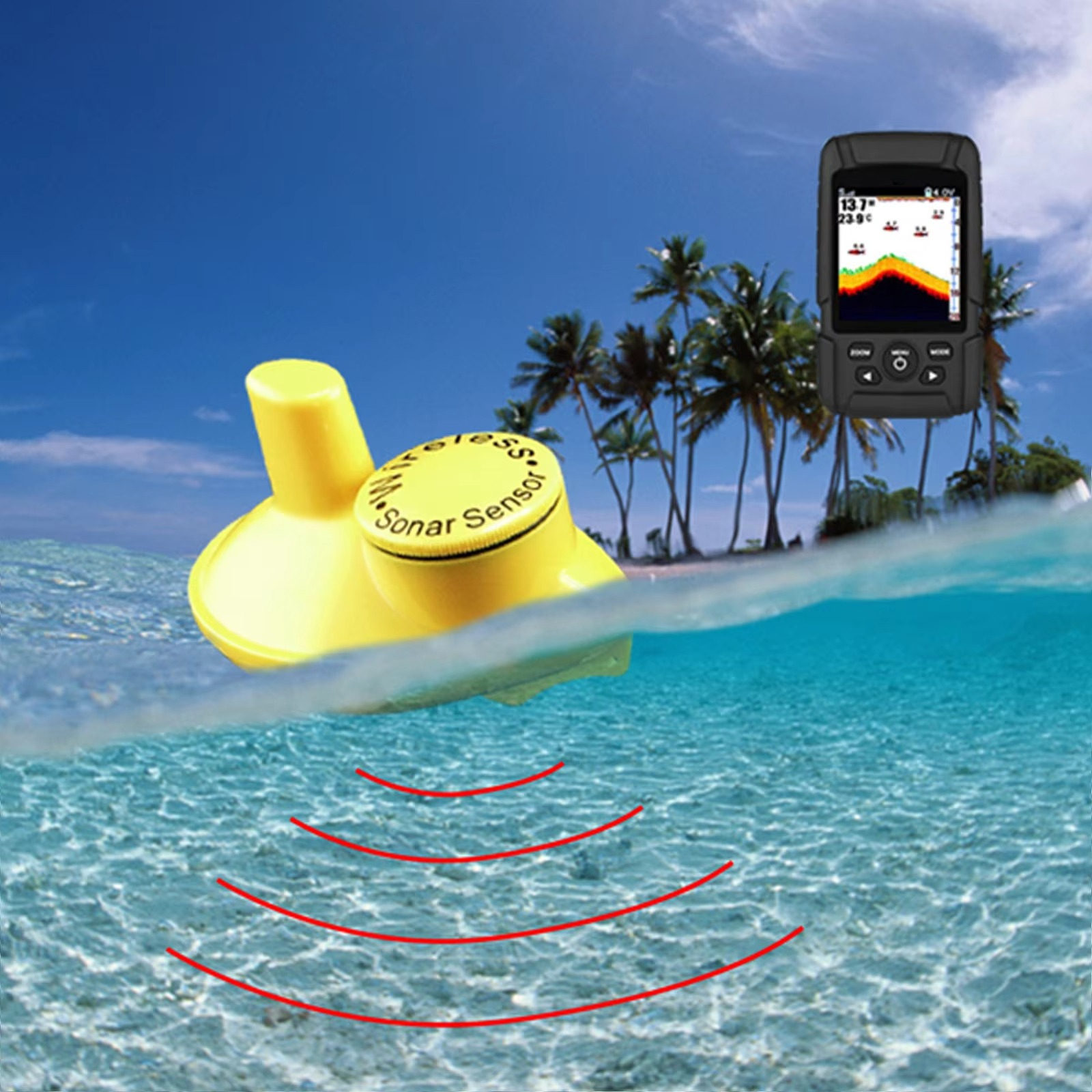 2-in-1 Kabelloser & Kabelgebun – Fishing Boat Depth Finder Bewertung und Preis