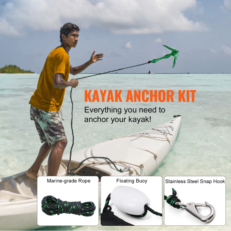 Kajak-Anker-Set 3,5 lb Paddelb – Fishing Boat Anchor Bewertung und Preis