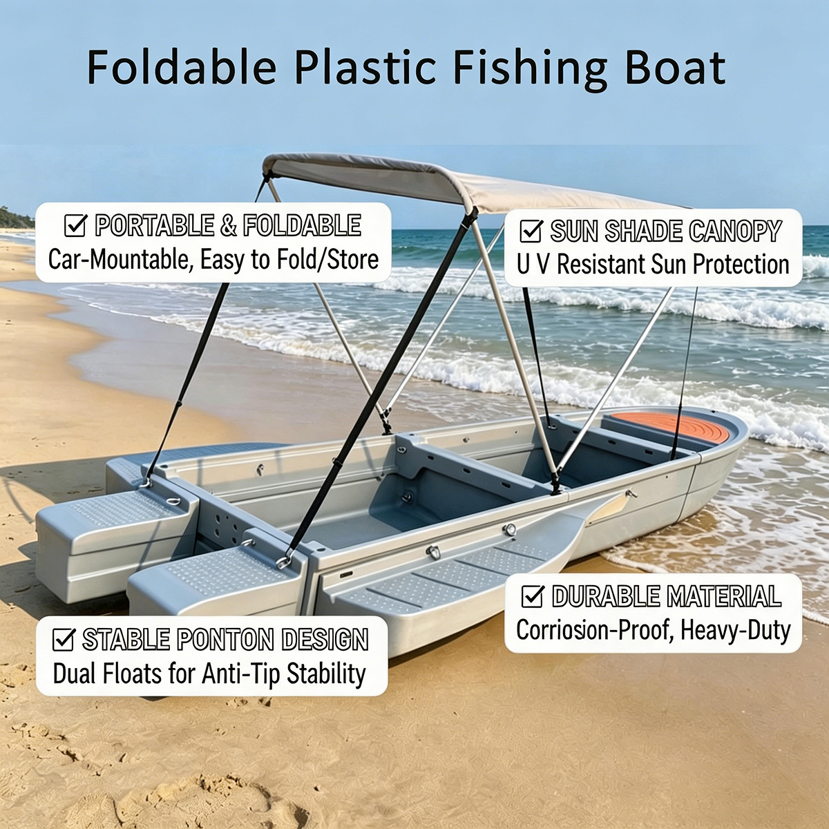 Hochwertiges, robustes, tragba – Fishing Boat Aluminum Bewertung und Preis