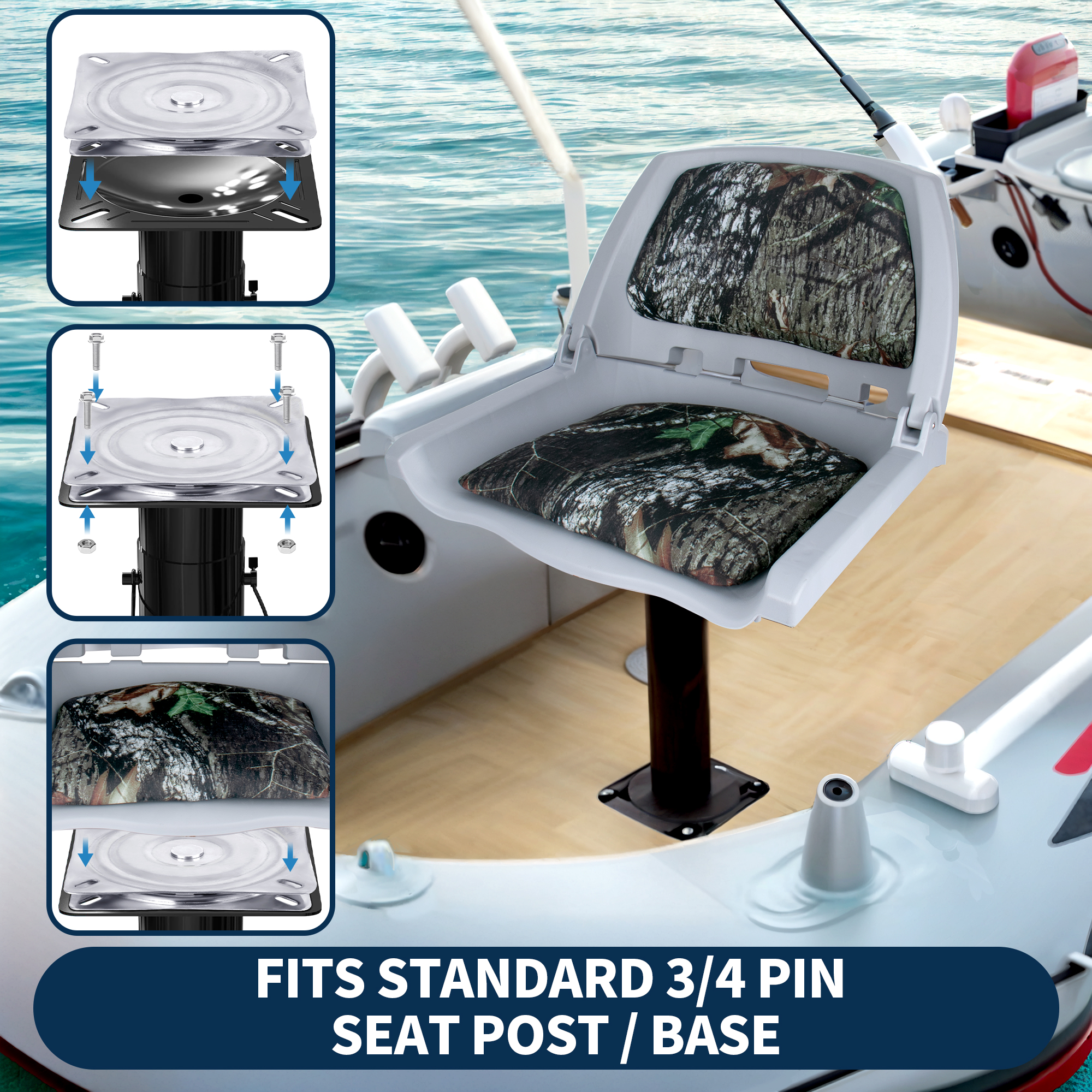 Bootssitzdrehgelenk, Sitzdrehp – Fishing Boat Steering Wheel Bewertung und Preis