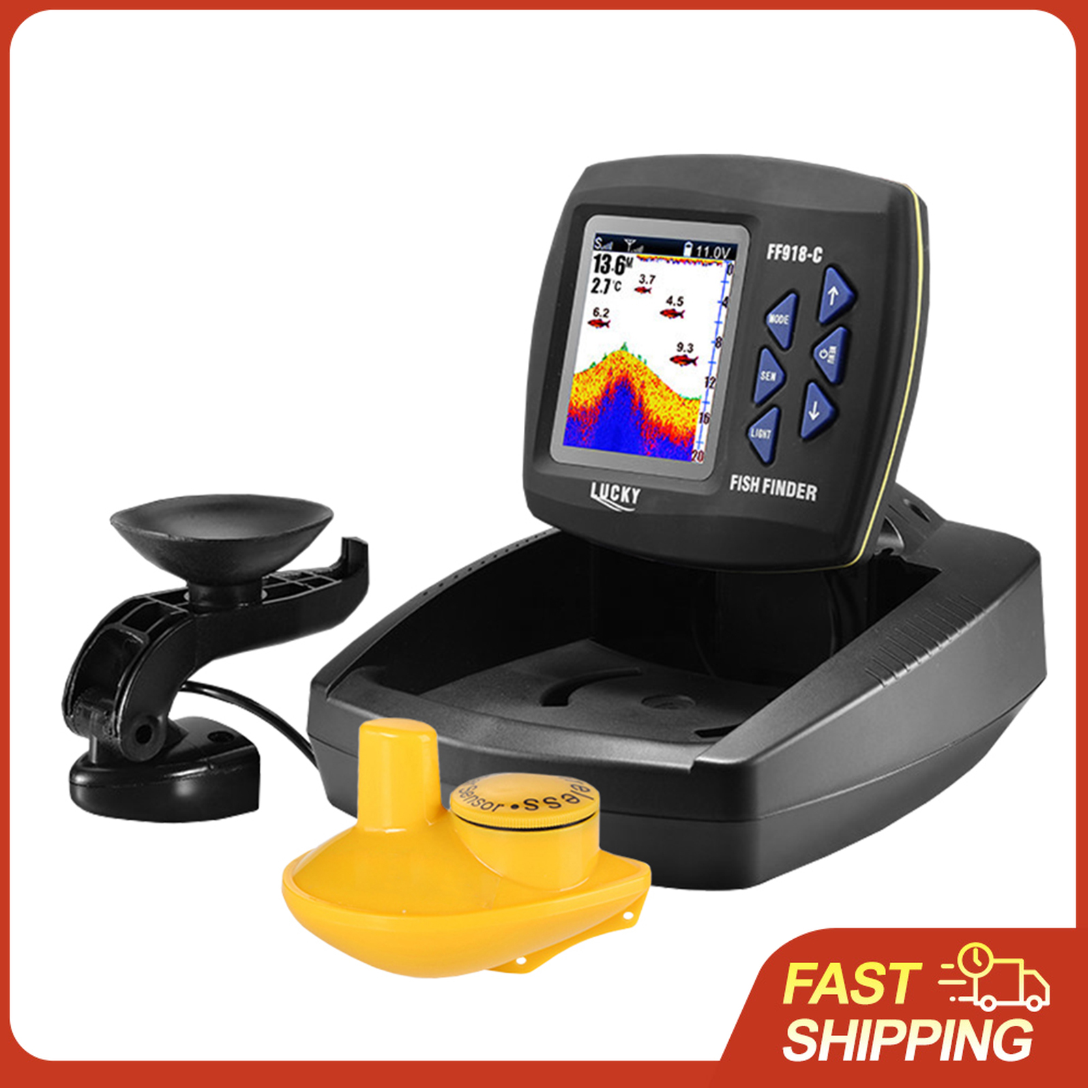 Tragbarer Fischfinder mit Drah – Fishing Boat Depth Finder Bewertung und Preis