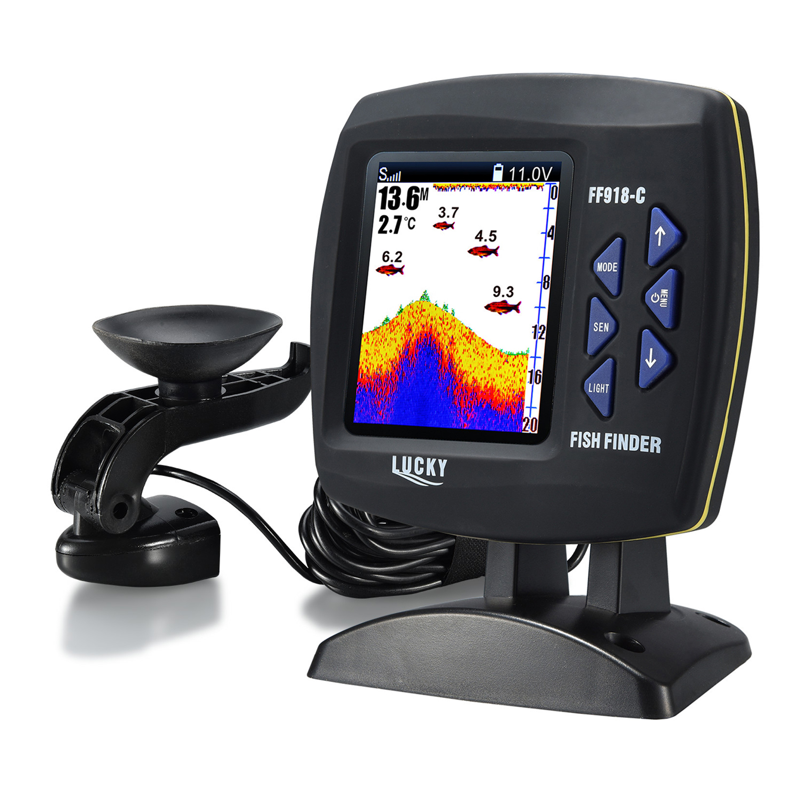 Tragbarer Fischfinder mit Drah – Fishing Boat Depth Finder Bewertung und Preis