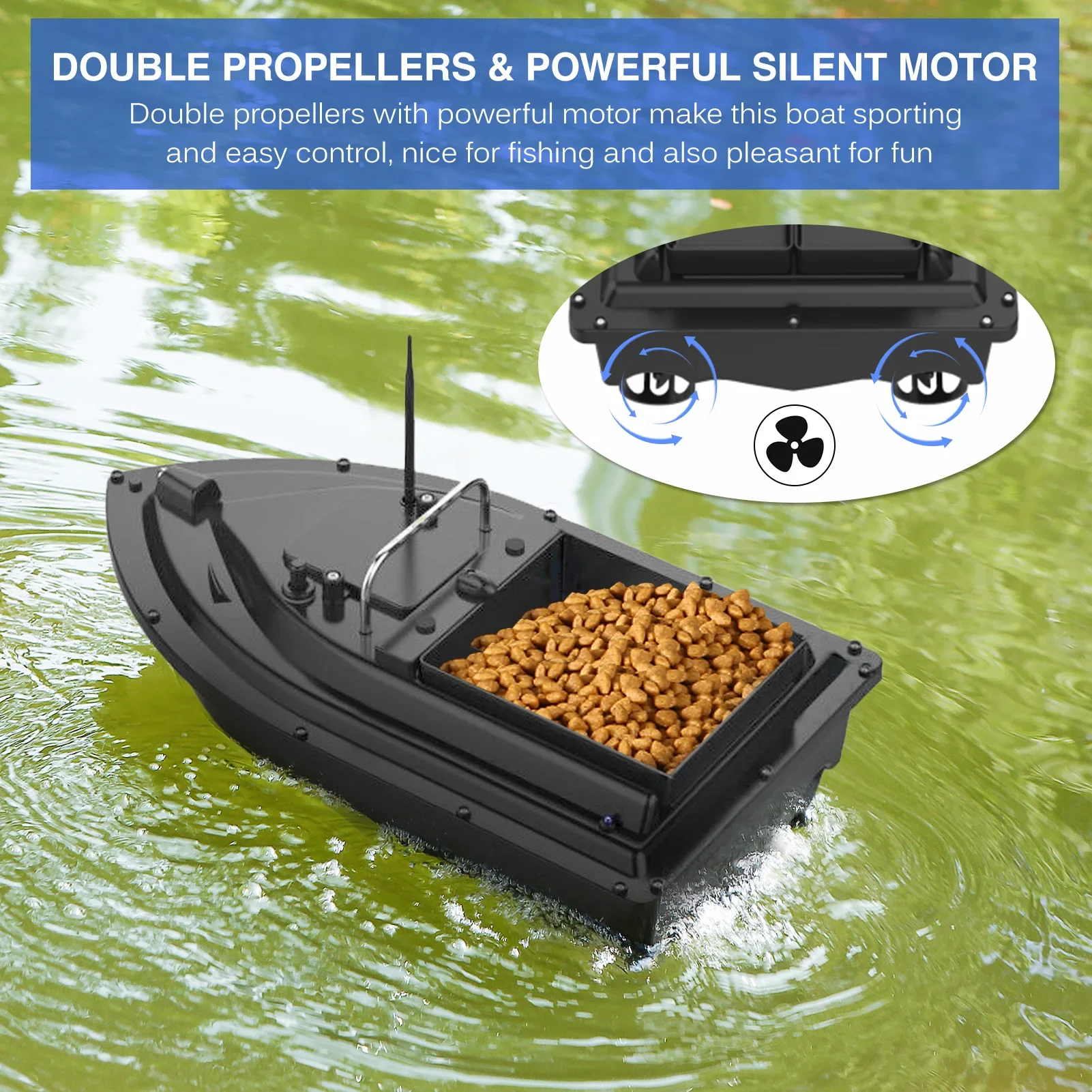 D16E GPS 12000mAh Angelköderbo – Fishing Boat Gps Bewertung und Preis