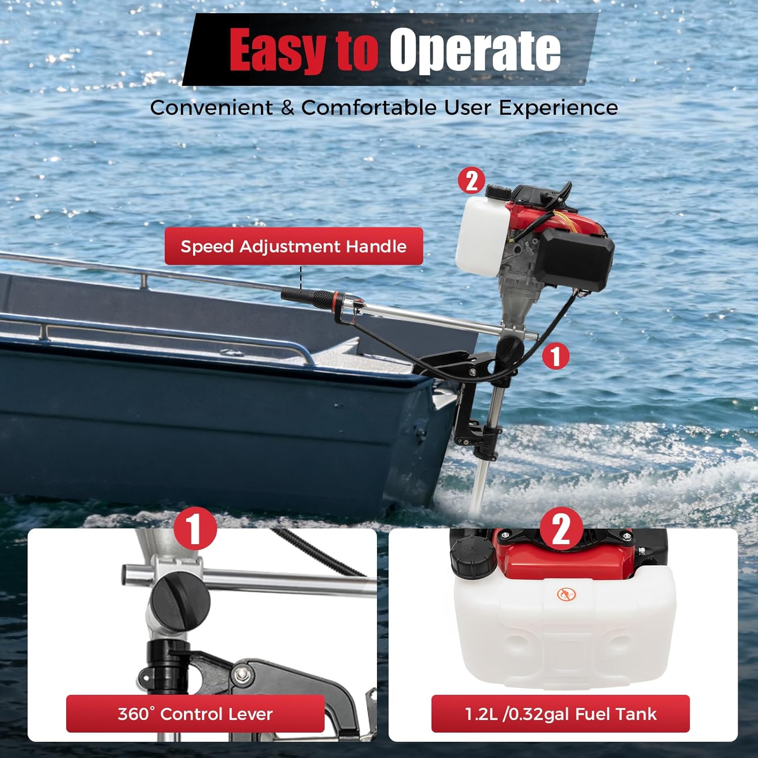 4 PS Außenbordmotor, 4-Takt 53 – Fishing Boat Outboard Motor Bewertung und Preis