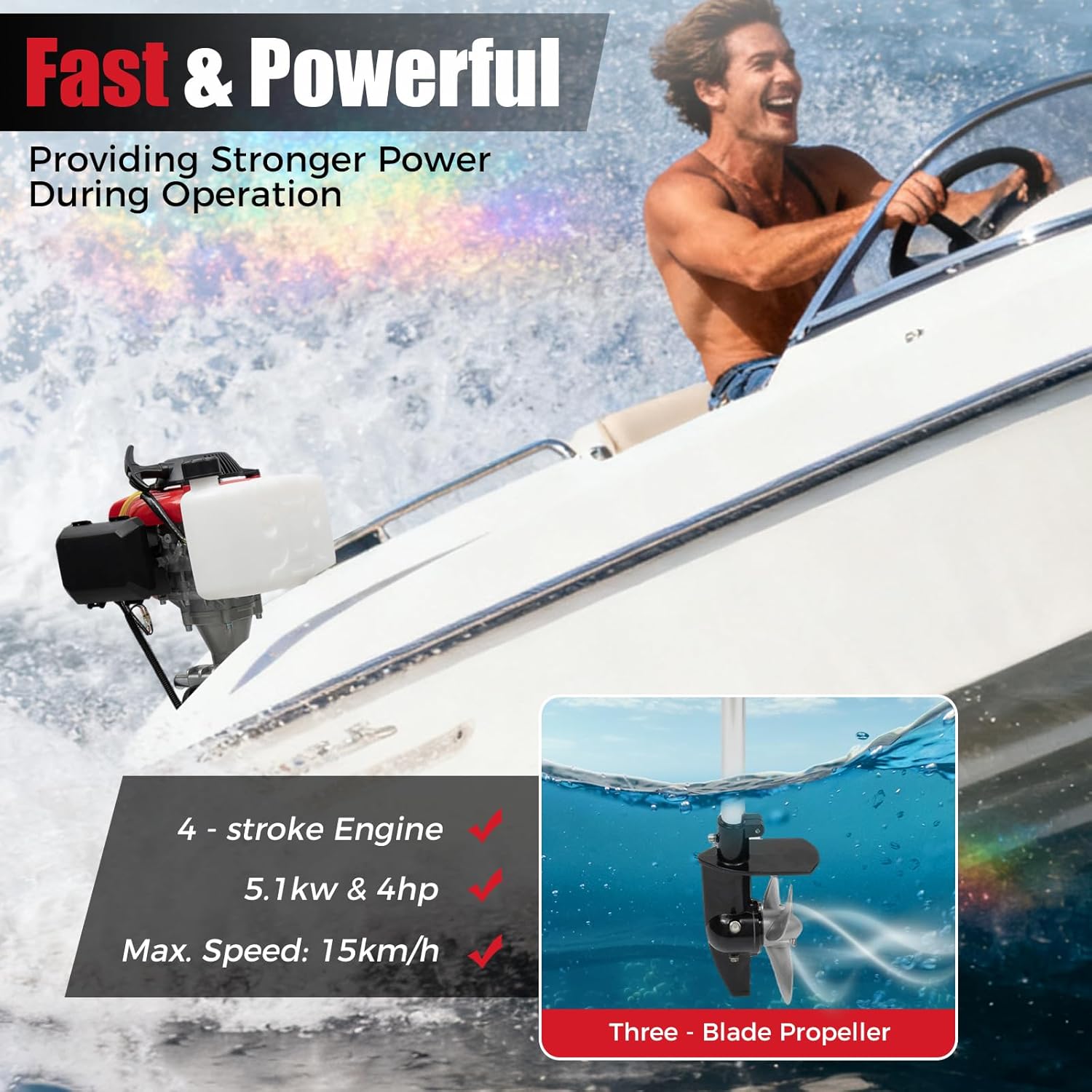 4 PS Außenbordmotor, 4-Takt 53 – Fishing Boat Outboard Motor Bewertung und Preis