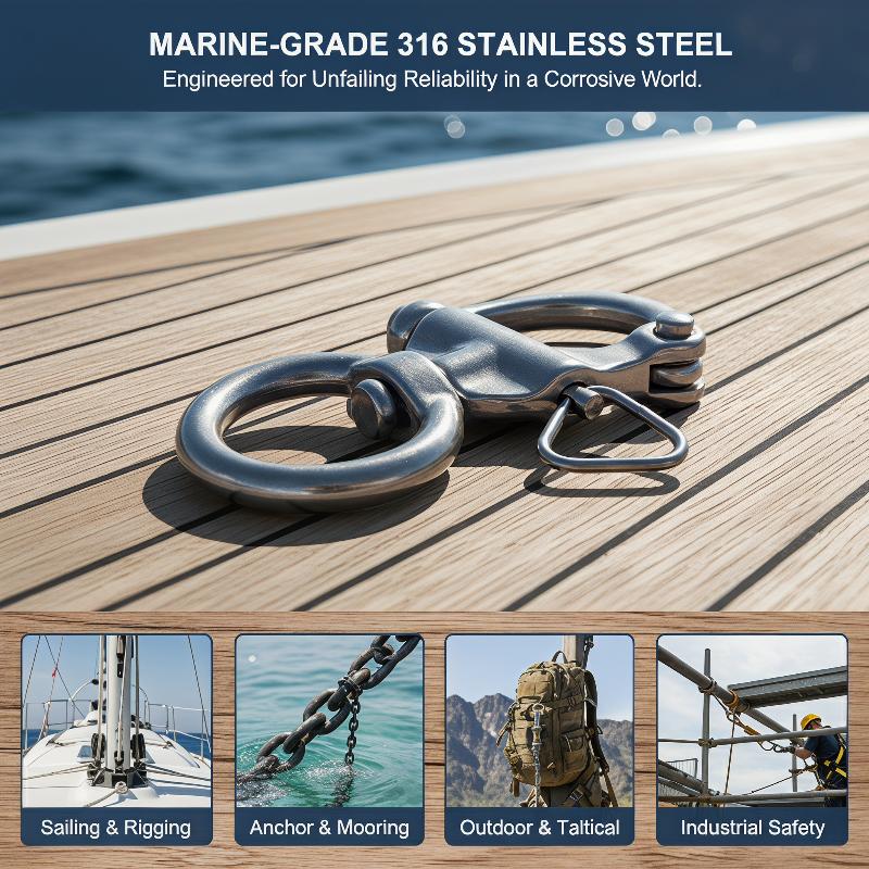 Marine-Drehwirbel-Schnellversc – Fishing Boat Oar Bewertung und Preis