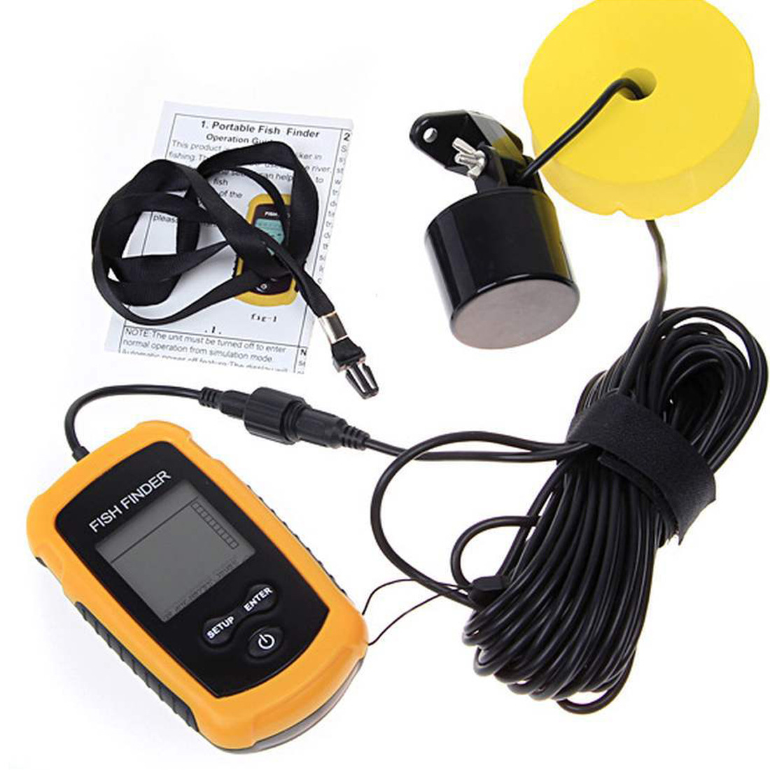 Alarm 100M Tragbarer Sonar-Fis – Fishing Boat Depth Finder Bewertung und Preis