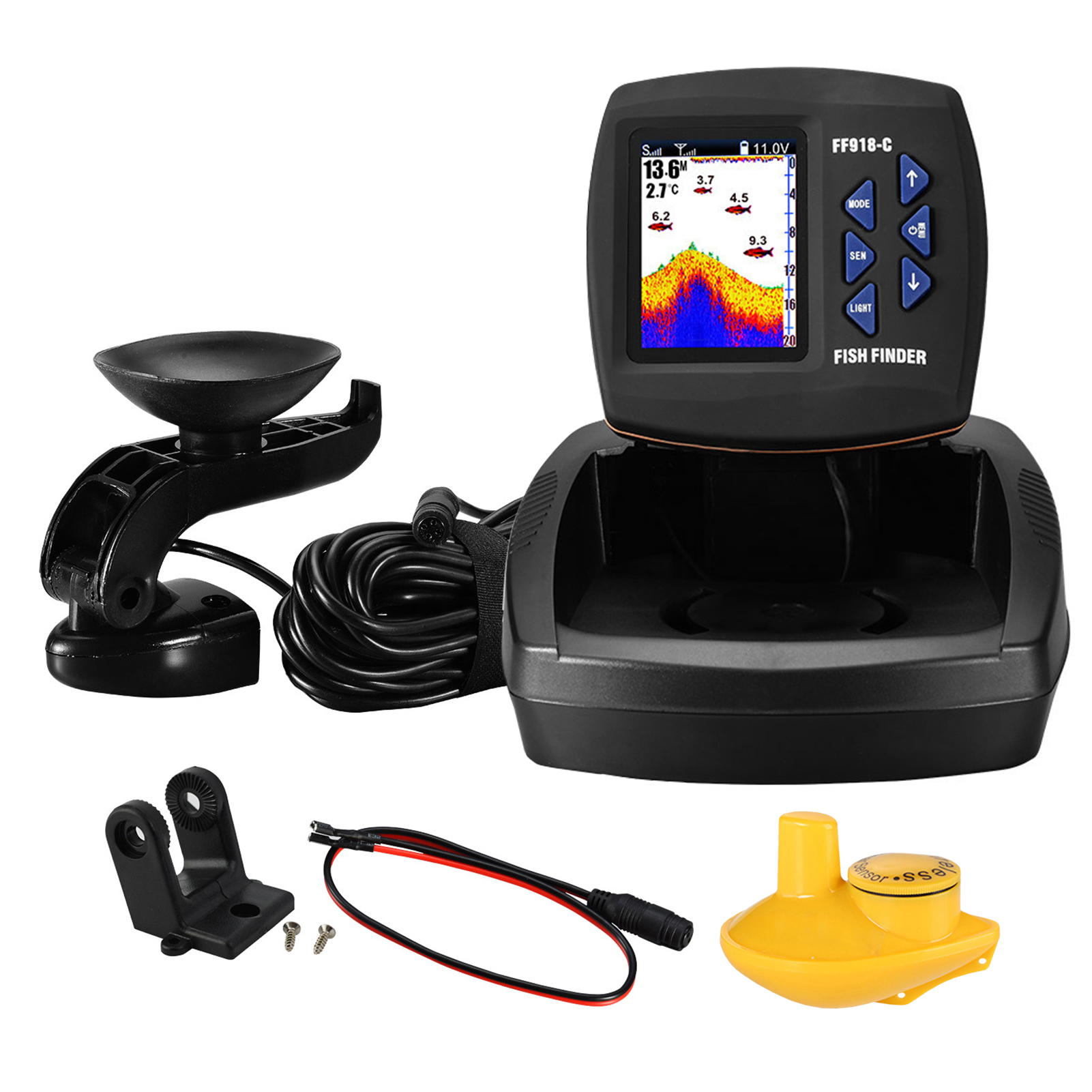 Fischfinder, kabelloser Sonars – Fishing Boat Depth Finder Bewertung und Preis