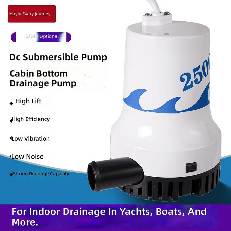 Marine-Bilgenpumpe 12V 24V DC  – Fishing Boat Bilge Pump Bewertung und Preis