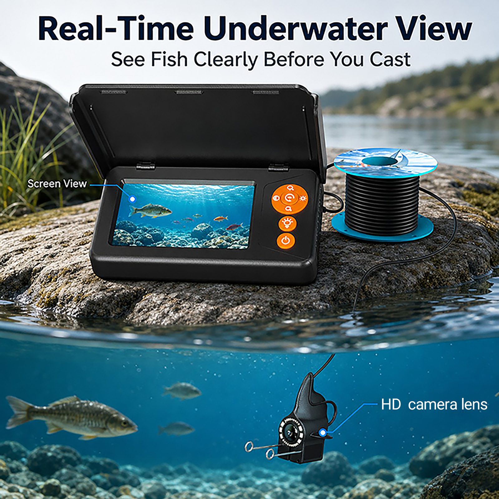 1080P HD Unterwasserkamera Fis – Fishing Boat Depth Finder Bewertung und Preis