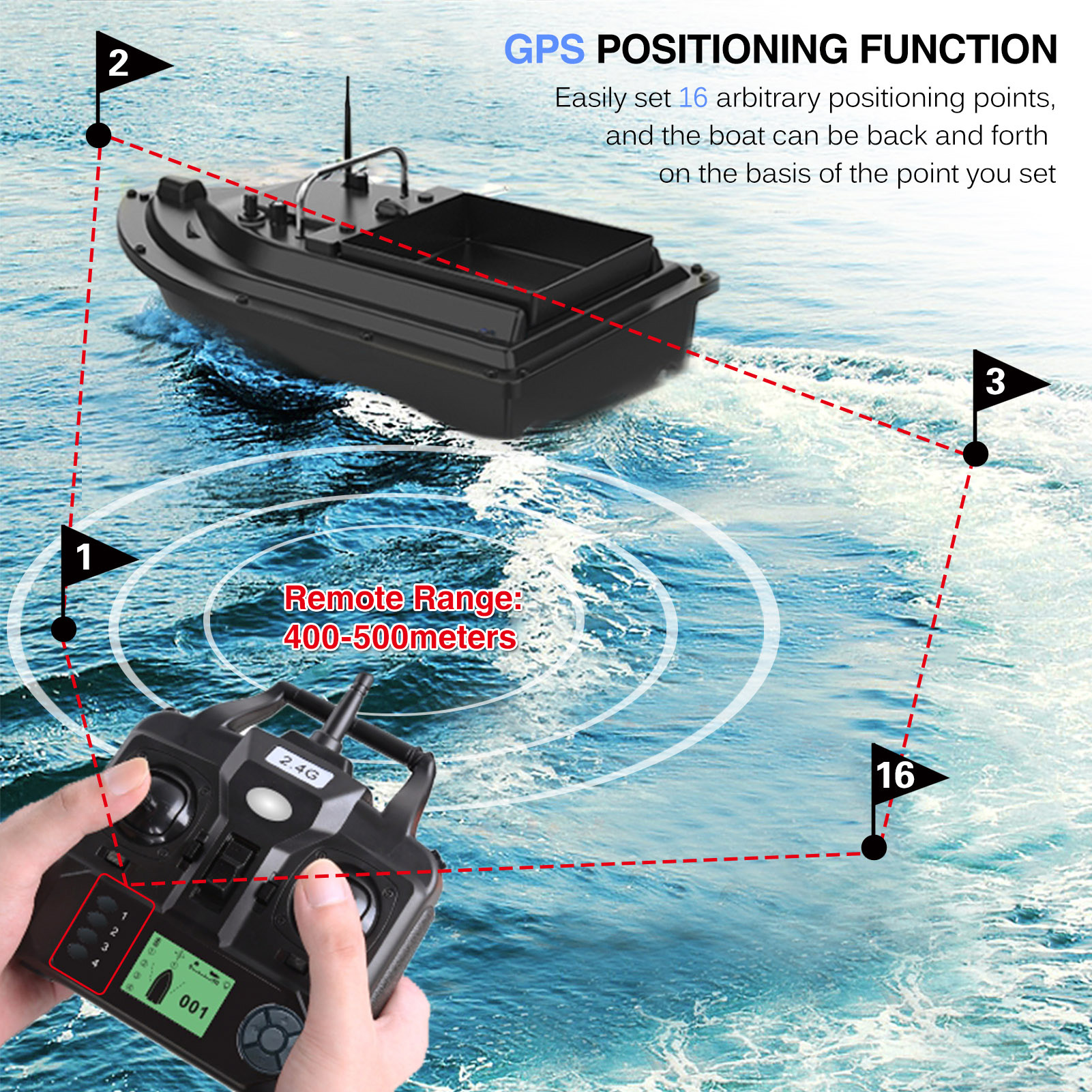 D16E GPS-Angelköderboot mit gr – Fishing Boat Gps Bewertung und Preis